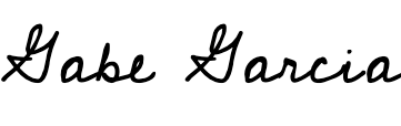 Gabe's signature